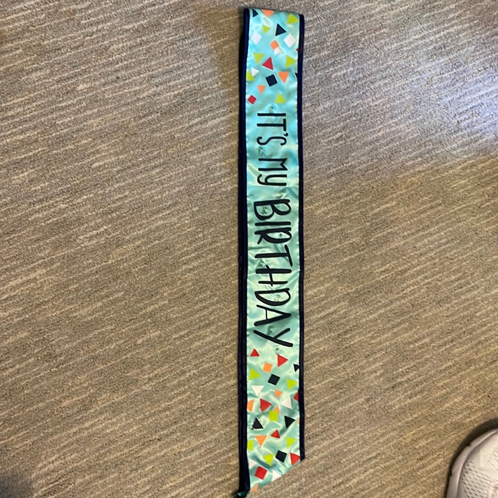 Light up birthday sash